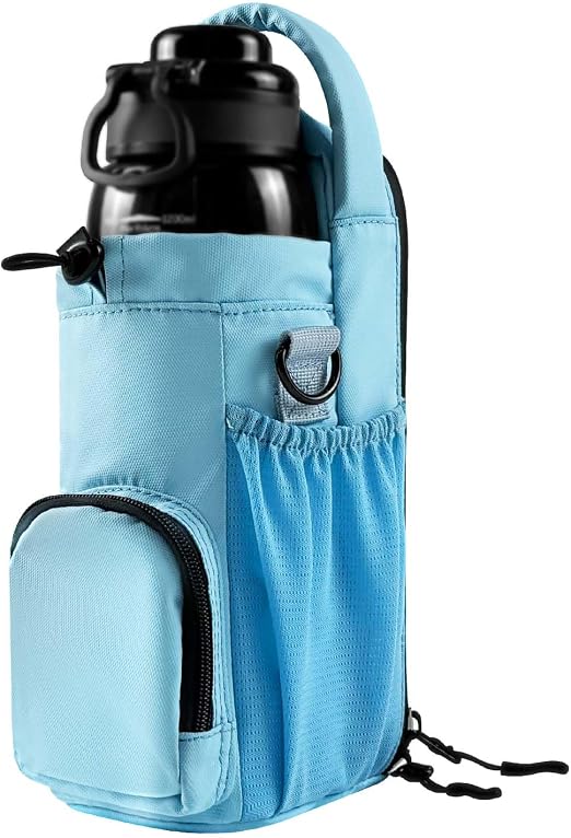 Magnetic Gym Bag for Men and Women, Magnetic Water Bottle Holder for Gym, Small Gym Bag, Gym Gifts for Women and Men (Bl