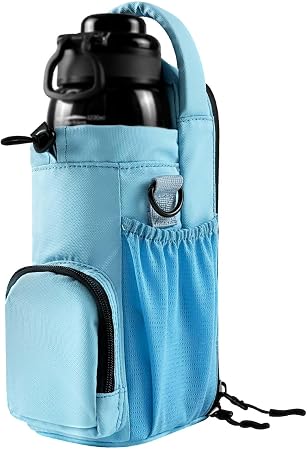 Magnetic Gym Bag for Men and Women, Magnetic Water Bottle Holder for Gym, Small Gym Bag, Gym Gifts for Women and Men (Bl
