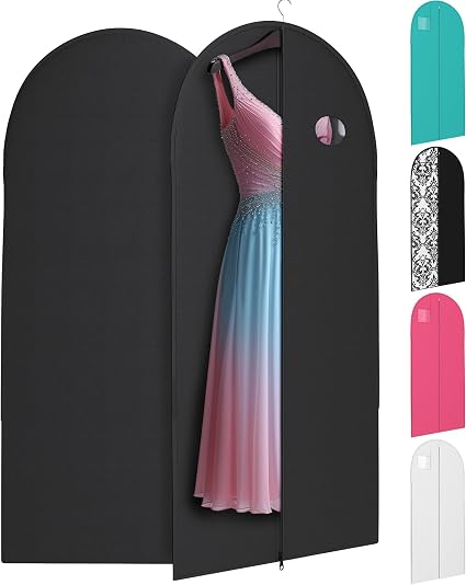 Black Suit, Dress and Gown Garment Travel Bags - 54" x 24" - Men's and Women's
