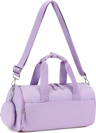 BTOOP Mini Gym Bag for Women, 12-Inch Small Duffle Bag with Wet Pocket and Coin Purse, Lightweight Water-Resistant Worko