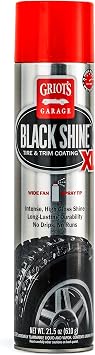 Griot's Garage Black Shine Tire and Trim Coating, Water-Resistant Dressing, Provides a High-Gloss Finish, Rain, and UV P