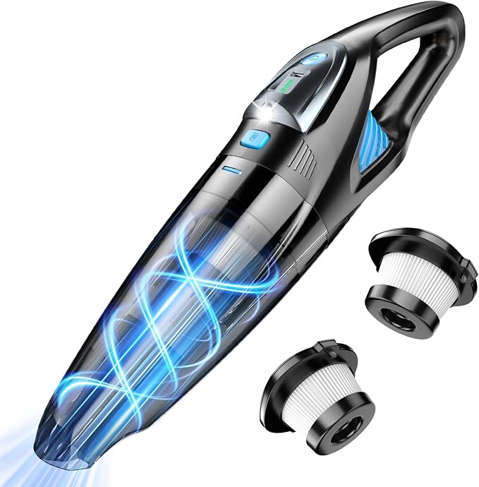 Handheld Vacuum Cordless with HEPA Filters - Cleanova