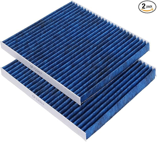 2-Pack Cabin Air Filter Fits for JEEP CHEROKEE 2019-2023 Activated Carbon Cabin Filter CF12307 Replacement (Not fit SUV/Grand Cherokee L) Accessories