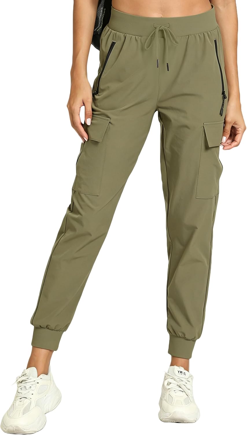 Women's Joggers Lightweight Cargo Hiking Pants Quick Dry Work
