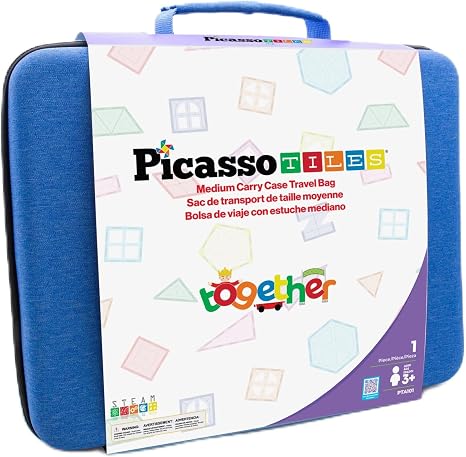 PicassoTiles Toy Storage Travel Case Organizer Bag for Kids Magnetic Tiles