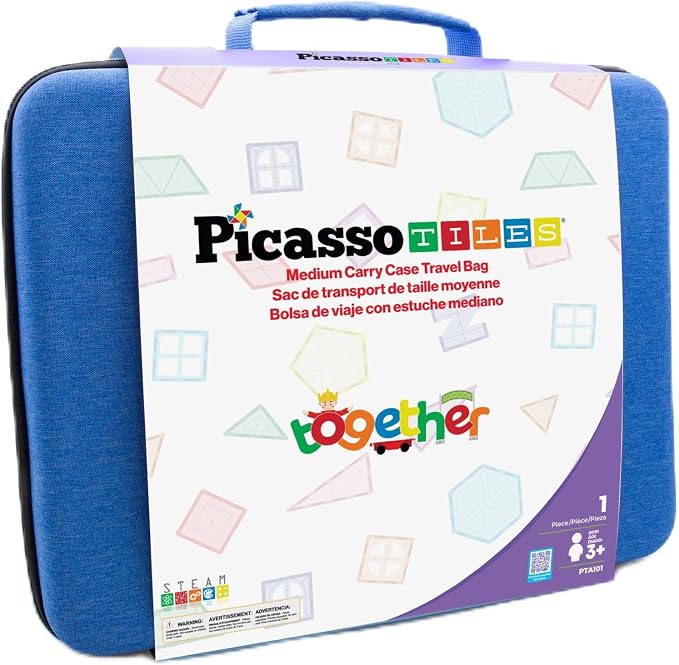 PicassoTiles Toy Storage Travel Case Organizer Bag for Kids Magnetic Tiles