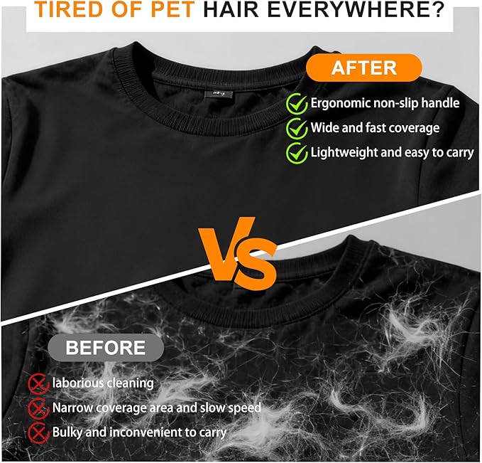 Pet Hair Removal Glove,Reusable Electrostatic Pet Hair Remover Glove,Washable Grooming Tool for Cats, Dogs, Furniture, Car Seats, & Carpets(2 Piece)