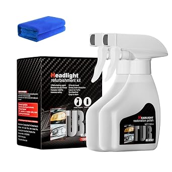 Headlight Restorer Kit - 2025 Upgrade for Yellowing & Scratches, Ceramic Coating Polish Cleaner, Universal Fit All Cars 