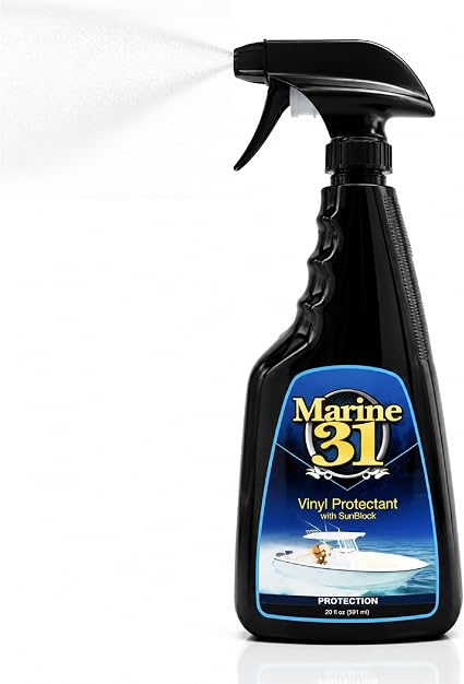 Marine 31 Vinyl Protectant with Sunblock | Prevents Fading & Cracking | Safe for Boats, Car Interiors & Patio Furniture 