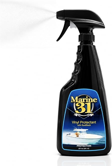 Marine 31 Vinyl Protectant with Sunblock | Prevents Fading & Cracking | Safe for Boats, Car Interiors & Patio Furniture 