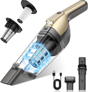 AHNR Handheld Vacuum Cordless Rechargeable, Hand Held Car Vacuum Cleaner