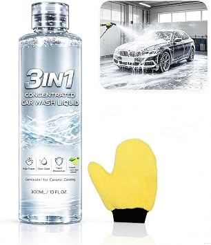 Super Concentrated Car Wash for Vehicle Washing ＆Cleaning,Safe on Wax,10 Oz