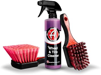 Adam's Polishes Wheel & Tire Cleaner Combo - Professional All In One Tire, Wheel, Rim, Barrel, Rubber, Well Cleaning Spr
