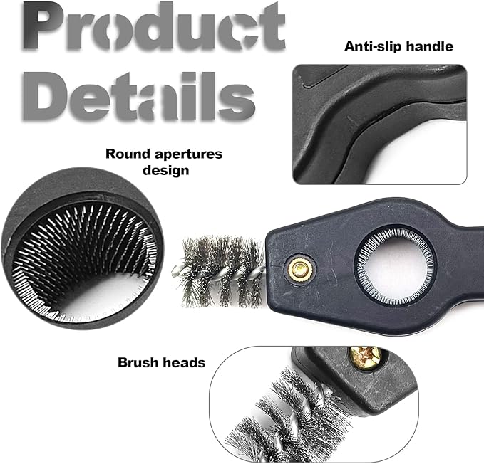 4 in 1 Car Battery Cleaning Brush,Anti-Corrosion Battery Terminals,Copper Pipes Cleaner Brush Tool,Universal for Automotive and Marine for Plumbing Installation Soldering Brazing