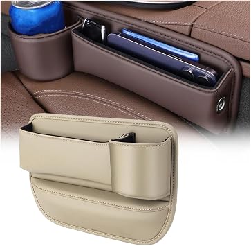 Car Seats Gap Filler Organizer for B&MW Z4 E85 2003-2009 Car Seats Gap Organizer Storage Box Leather Car Storage Organiz