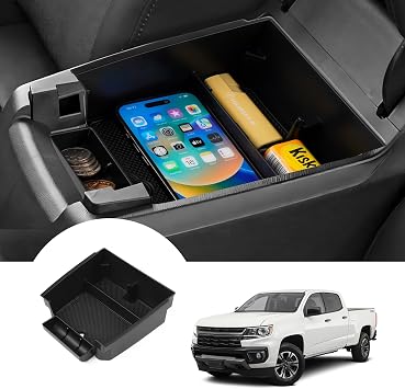 Autorder Center Console Organizer for 2023-2026 Chevy Chevrolet Colorado/GMC Canyon Accessories Armrest Storage Box Seco