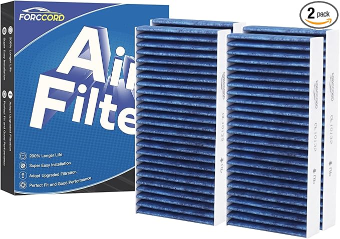 4-Pack HEPA Cabin Air Filter Fits for Civic (01-05), CR-V (02-06), Element (03-11), RSX (02-06) Activated Carbon Cabin Filter Replacement CF10135 CP135 Car Accessories