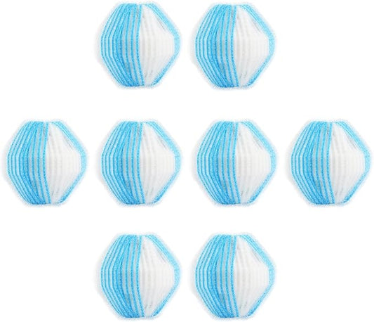Pet Hair Remover for Laundry,Reusable Dog & Cat Hair Remover for Laundry Effectively Laundry Pet Hair Catcher for Clothes and Bedding,Suitable for lint Catcher for Washing Machine (8, Azure)
