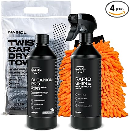 Nasiol Car Wash and Quick Ceramic Coating Set