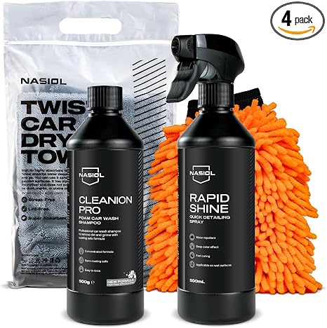 Nasiol Car Wash and Quick Ceramic Coating Set