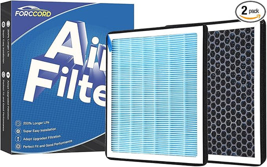 2-Pack UPGRADED HEPA Cabin Air Filter Fits for Jeep Cherokee 19 20 21 (ONLY FIT L4 2.0L/2.4L& V6 3.2L) Activated Carbon Cabin Filter Replace for CF12307(Not fit Grand Cherokee L) Accessories