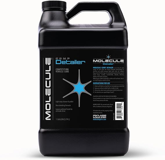 Molecule Competition Detailer | Instant Car Shine Spray for Detailing Kits | Cleans & Polishes Auto Surfaces | Resists D