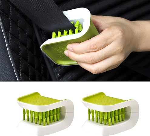 2Pcs Car Interior Dust Brush, Car Detailing Brushes, Car Seat Belt Cleaning Brush, Universal Automotive Interior Dusting
