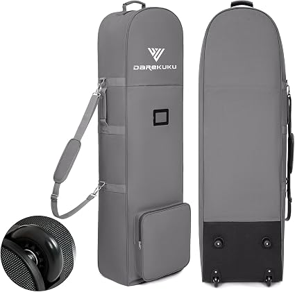 DAREKUKU Golf Travel Bag for Airlines - Heavy Duty 900D Oxford Fabric