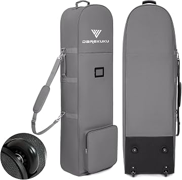 DAREKUKU Golf Travel Bag for Airlines - Heavy Duty 900D Oxford Fabric