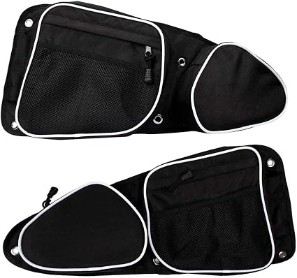 2 Pcs UTV Side Door Bags for Polaris RZR, UTV Front Door Side Storage Bag Set with Knee Pad for 2014-2019 RZR XP4 1000/2