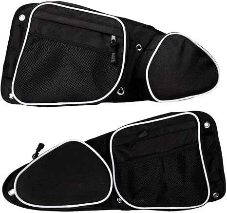 2 Pcs UTV Side Door Bags for Polaris RZR, UTV Front Door Side Storage Bag Set with Knee Pad for 2014-2019 RZR XP4 1000/2