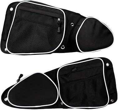 2 Pcs UTV Side Door Bags for Polaris RZR, UTV Front Door Side Storage Bag Set with Knee Pad for 2014-2019 RZR XP4 1000/2