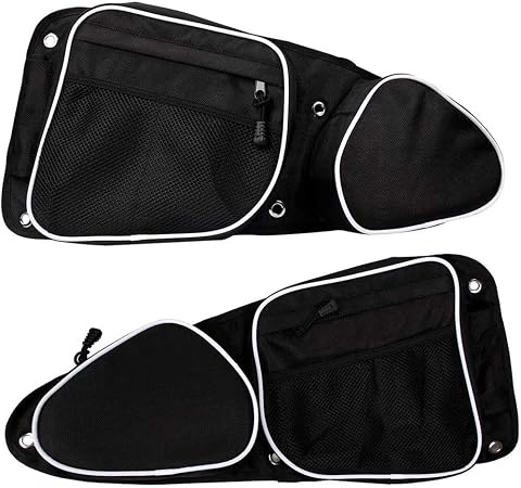 2 Pcs UTV Side Door Bags for Polaris RZR, UTV Front Door Side Storage Bag Set with Knee Pad for 2014-2019 RZR XP4 1000/2
