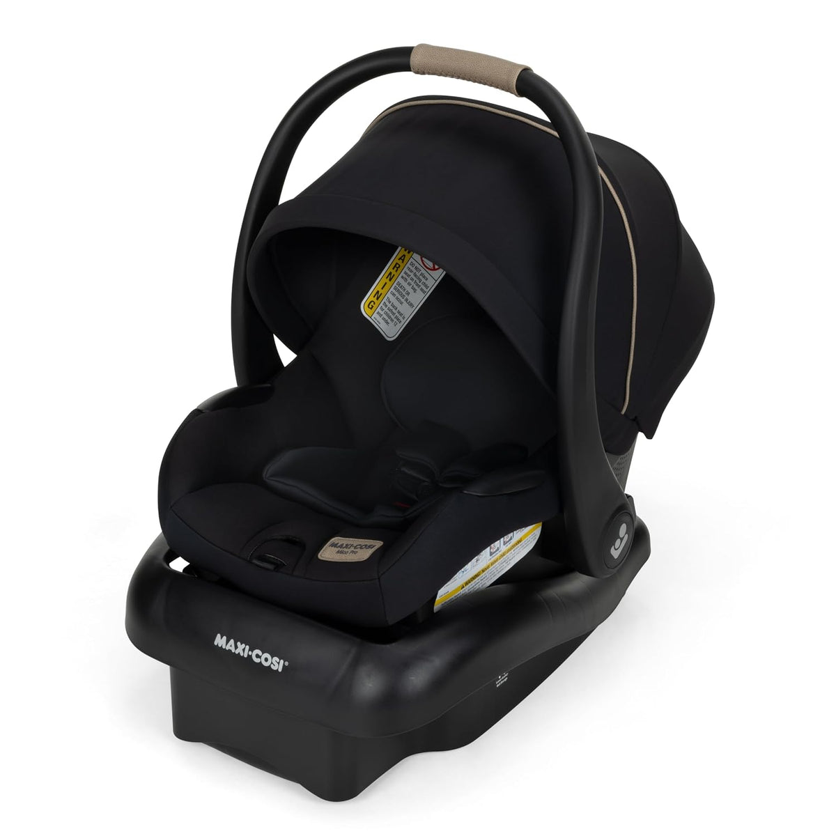 Mico Pro Baby Infant Car Seat with Base, Ventilated Chair, Soft Headrest Pad, Easy-Install Latch, Adjustable Belt Guide, 3-Position Base, Stroller-Ready, 4-30 lbs, up to 32 in, Sea Shadow