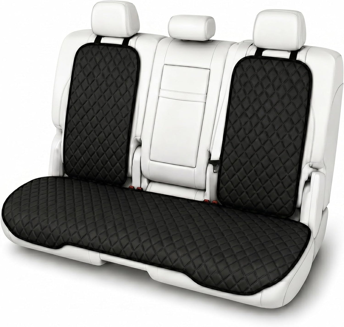 Car Seat Cushion Neosupreme Automotive Seat Cushions - Universal Fit, Rear Car Seat Cushion, Car Seat Cushions With Non-slip Silicone Backing for SUV, Sedan, Van Rear Set Black