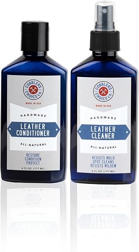Cobbler's Choice Leather Cleaner & Conditioner - Shoe & Boot Care Duo