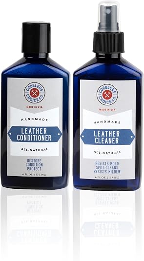 Cobbler's Choice Leather Cleaner & Conditioner - Shoe & Boot Care Duo