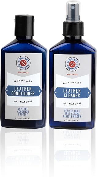 Cobbler's Choice Leather Cleaner & Conditioner - Shoe & Boot Care Duo