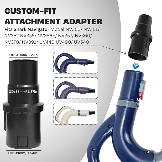 Upholstery Attachment for Shark Navigator Rotator, Vacuum Accessories & Attachments Compatible with Shark NV360 NV350 NV500 NV501 Rocket HV HV300 HV301 HV322 HV371 HV372
