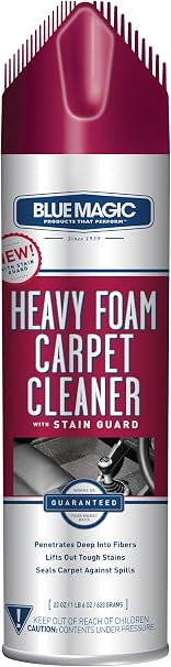 Blue Magic Heavy Foam Carpet Cleaner w/Stain Guard - 22 Ounce