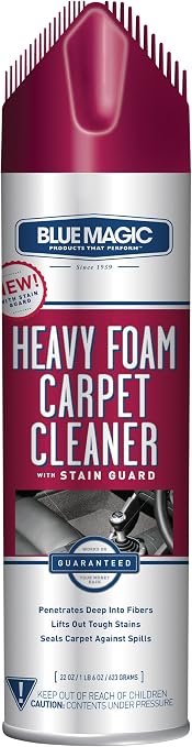 Blue Magic Heavy Foam Carpet Cleaner w/Stain Guard - 22 Ounce
