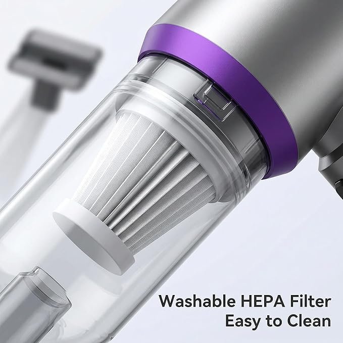 NWDEY Car Vacuum Cleaner High Power 20000Pa – Cordless Handheld Mini Vacuum & Air Duster for Car & Desk, Home, Office & Camping, Ideal Gift for Men & Women, 6000mAh Battery