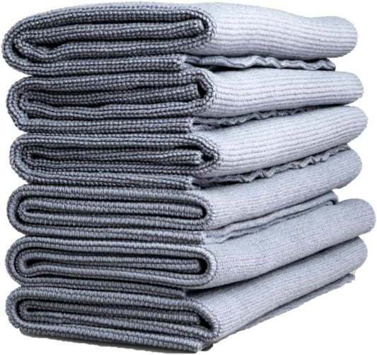 Adam's Polishes Edgeless Microfiber Utility Towel - Edgeless Microfiber Design with Tight Weave Fibers - Great All Purpose Detailing Towel (6 Pack)