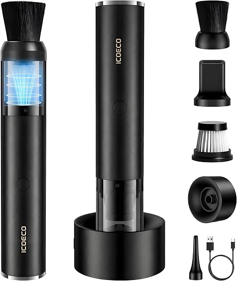 Portable Handheld Coffee Grinder Vacuum Cleaner | Mini USB Rechargeable Coffee Powder Cleaner | Wireless Tabletop & Home Use | Easy to Clean & Lightweight - Cleanova