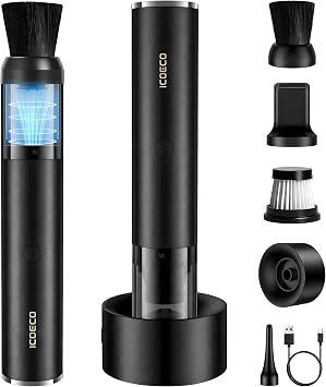 Portable Handheld Coffee Grinder Vacuum Cleaner | Mini USB Rechargeable Coffee Powder Cleaner | Wireless Tabletop & Home