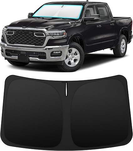 INSAUTO Custom Fit Windshield Sun Shade for Dodge RAM 1500 2019-2026