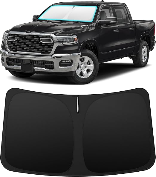 INSAUTO Custom Fit Windshield Sun Shade for Dodge RAM 1500 2019-2026
