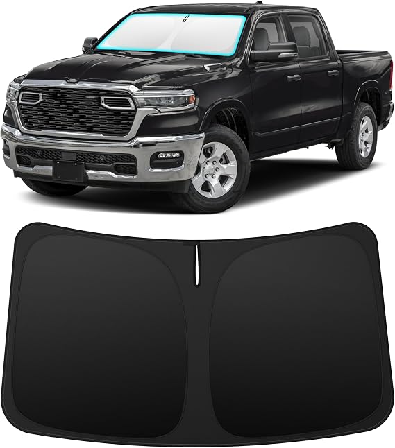 INSAUTO Custom Fit Windshield Sun Shade for Dodge RAM 1500 2019-2026