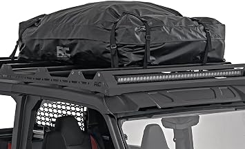 Rough Country Roof Mounted Cargo Bag - 15 Cu.Ft., Weatherproof, Includes Storage Bag, Gray Color