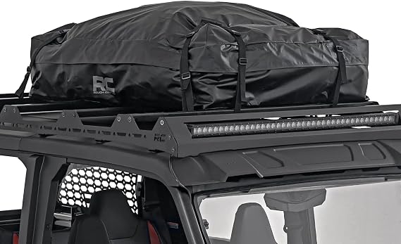 Rough Country Roof Mounted Cargo Bag - 15 Cu.Ft., Weatherproof, Includes Storage Bag, Gray Color